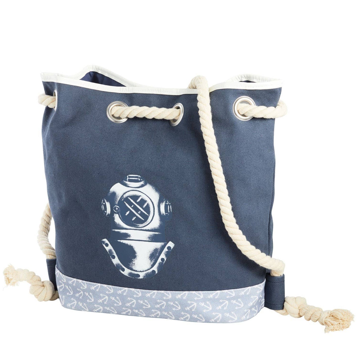 Deep Blue Dive: Stylish Diver Tote Bag