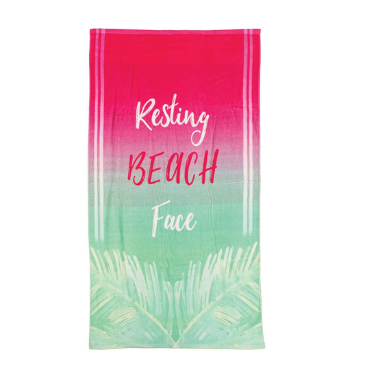 Resting Beach Face Towel: Unwind in Style